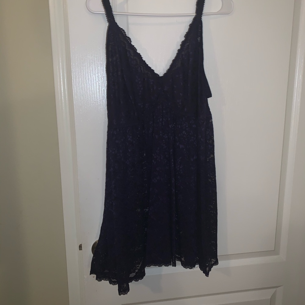 Navy blue babydoll nightie